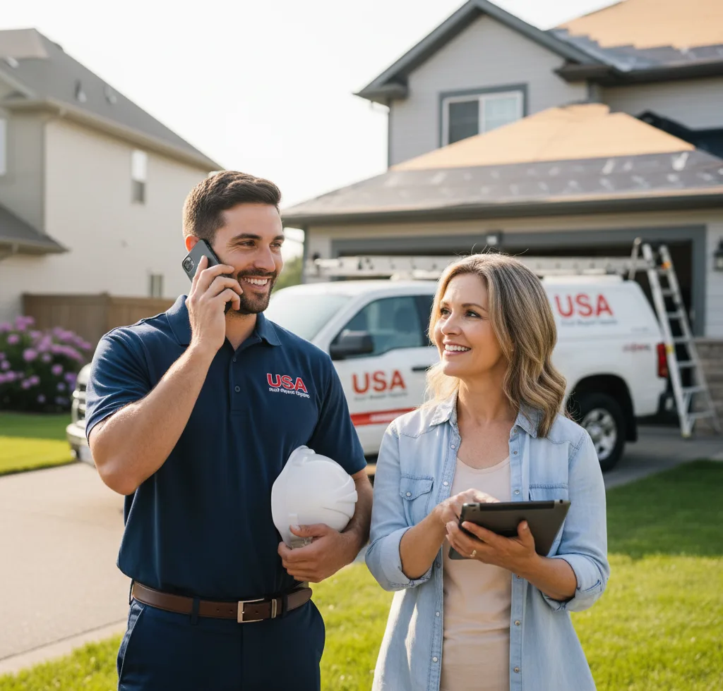 USA Roof Repair Experts customer support in Richford
